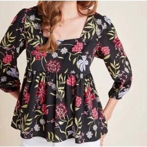 Anthropologie Dolan Floral blouse Medium
